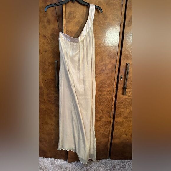 Susie Mooratoff one shoulder maxi champagne dress - Picture 8 of 8